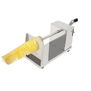 Elektrische Pommes Frites Tornado Kartoffel chips Slicer automatische Spiral Kartoffel schneider Maschine