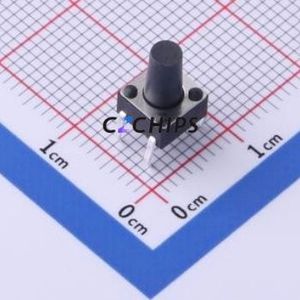 TS-1095PD-A12B2-D2 Tactile Switch Through hole-4P,6x6mm Switch Single Pole Single Throw Round Button 1.8N Through Hole - Product Image 1