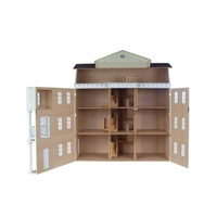 Maison de poupée en bois de style victorien accessoires de kit de maison miniature à l'échelle 1:12 OB11