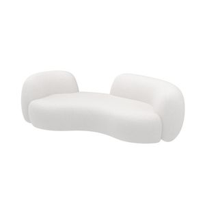 Nordic Fabric Creative Irregular Two-seater <b>Sofa</b> Stylish Couch <b>for</b> Living Room Hotel Clothing Store Lounge Area - Product Image 1