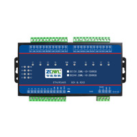 Contrôleur avancé à 8 canaux avec comptage des impulsions et ASCII |   Modbus TCP/RTU Cloud APP 8DI/8DO Rail DIN 12-24V DC Ethernet/RS485