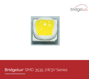 Chip LED de Alta Potencia Bridgelux SMD 3535 2W 3V Serie Blanco Cálido y Frío para Proyector, Lámpara de Cultivo, Farola - Product Image 2