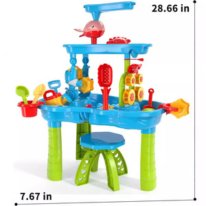 Children's Beach Toys Outdoor Garden Bunker Set Summer Beach Children <strong>DIY</strong> Parent-child Interactive Toy <strong>Table</strong> - Product Image 4