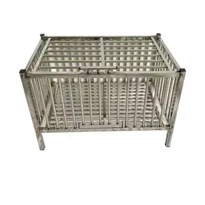 Cage pliable en acier inoxydable robuste, idéale pour l'extérieur ou l'arrière-cour, Cage à poulet, canard, lapin, chat