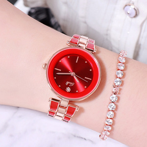 Reloj de pulsera de acero elegante para mujer, reloj de cuarzo moderno para estudiantes, venta al por mayor. - Product Image 3