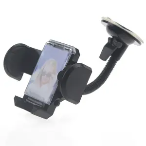 Imalatı ucuz satmak 360 derece ayarlanabilir uzun kol cam telefon araba ön panel tutucu araba cep telefonu tutucu için standı