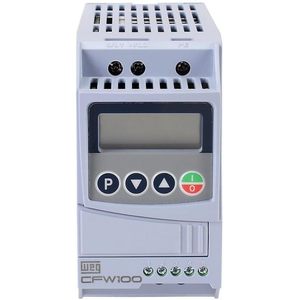 Variador de Frecuencia Weg CFW100 AC, 230V, Monofásico, 750W, Control por Voltaje y Frecuencia, Montaje en Riel DIN, IP20 - Product Image 1