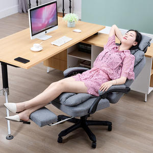 モダンホームオフィス快適なコンピュータチェア生地ボスチェア背もたれ研究用ランチ座り心地の良いライフスタイルリフティング機能 - Product Image 3