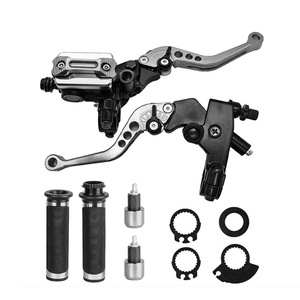 Maneta de Freno Hidráulico y Embrague de Aleación de Aluminio CNC de 22mm para Motocicleta, Puños de Acelerador Universales, <span class=keywords><strong>Manillar</strong></span> Ajustable - Product Image 5