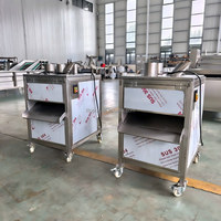 Vier-gaats fruit- en groentesnijmachine, food grade, neerwaartse snijmachine voor aardappel, ananas, augurken, aubergine, banaan, sinaasappel