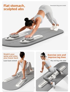Tabla de Fitness Multifuncional RS con Rieles Deslizantes para Entrenamiento de Cuerpo Completo, Esculpir <span class=keywords><strong>Piernas</strong></span> y Fortalecer el Core, Equipo de Gimnasio <span class=keywords><strong>en</strong></span> <span class=keywords><strong>Casa</strong></span> - Product Image 2