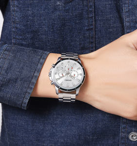 Reloj de Cuarzo de Cuero de Lujo para Hombre de Negocios, MOQ2030, 3BAR, Resistente al Agua, Correa de 22 mm, Alta Calidad - Product Image 6