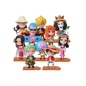 Diseño caliente Q versión 6-10CM Ley Luffy Ace Shanks Nami Law Zoro Sanji Chopper <span class=keywords><strong>Hancock</strong></span> figura juguetes sombrero de paja piratas una pieza - Product Image 1