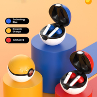 Écouteurs intra-auriculaires F12 Fashion Poke Ball TWS Bluetooth V5.4, casque stéréo HiFi, appels HD, suppression du bruit ENC, écouteurs de jeu sans fil