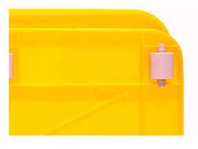 Grandes boîtes de rangement en <span class=keywords><strong>plastique</strong></span> transparent robuste avec couvercle, <span class=keywords><strong>caisse</strong></span> à roulettes pour l'organisation et le tri - Product Image 4