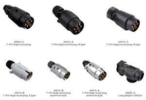 Enchufes/enchufes de <span class=keywords><strong>remolque</strong></span> de <span class=keywords><strong>13</strong></span> <span class=keywords><strong>pines</strong></span> estándar europeo, Conectores eléctricos impermeables <span class=keywords><strong>a</strong></span> prueba de polvo de 12V CC, conectores de alta resistencia - Product Image 2