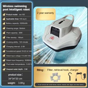 Nettoyeur de <span class=keywords><strong>piscine</strong></span> robotisé filaire du fabricant avec forte aspiration pour le nettoyage des lignes d'eau des piscines extérieures - Product Image 3