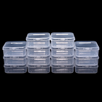 Boîte de rangement professionnelle anti-poussière à 14 compartiments pour bijoux, multifonctionnelle, en plastique, rectangulaire, pour outils de manucure et accessoires d'art