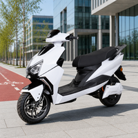 City Electric Motorcycle 72V30AH Dual Battery Pack 70km Range for Supermarket Shop Delivery Fleet