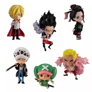 Lot de 6 figurines d'action Q-version <span class=keywords><strong>One</strong></span> <span class=keywords><strong>Piece</strong></span> (Monkey D. Luffy, Zoro, Chopper, <span class=keywords><strong>Robin</strong></span>, Doflamingo) en PVC – Modèles de collection et cadeaux - Product Image 6