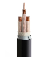 Kabel Listrik Tembaga Berisolasi XLPE 3 Inti 4 Inti 150mm2 Berlapis Baja Untuk Penggunaan Konstruksi Industri