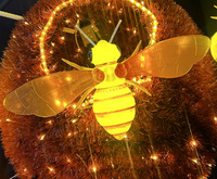 Lampe LED dynamique abeille, étanche IP65, pour extérieur, éclairage nocturne paysager, simulation électrique lumineuse de frelon et d'araignée, télécommande