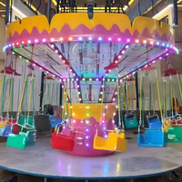 Approvisionnement en usine en Chine directement attraction parc d'attractions intérieur extérieur parc des expositions petites chaises volantes à vendre