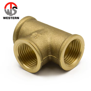 1/2 inch Nữ nội bộ NPT Threaded 3 cách <span class=keywords><strong>Brass</strong></span> <span class=keywords><strong>TEE</strong></span> phụ kiện đường ống - Product Image 3