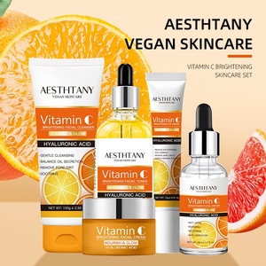 Bộ chăm sóc da hàng ngày AESTHTANY Vitamin C, chiết xuất thực vật chống oxy hóa, làm sáng da, cải thiện tông màu da, kiểm soát dầu, phù hợp với mọi loại da, sản xuất theo đơn đặt hàng (OEM) - Product Image 1