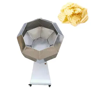 2024 Flavor Mixer Popcorn Drum Food Potato Octagonal Making Seasoning Flavoring Processing Machines For Potato Chips