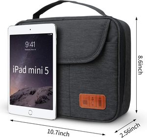 Sac d'accessoires électroniques haut de gamme, durable, imperméable, en Oxford, pour organiser les câbles, tablettes, chargeurs, disques durs, batteries - Product Image 3