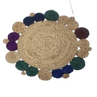 Tapis en jute de haute qualité à prix abordable, durable et antidérapant, avec un design musulman tressé, idéal pour le camping en plein air, les pique-niques et toutes les pièces.