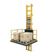 Ascenseur de fret mural électrique hydraulique compact LONGYAO pour usine