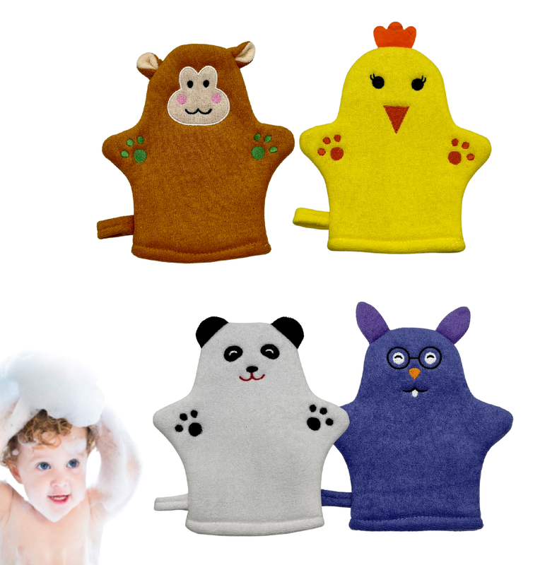 Natural Bamboo Kids Bath Sponge Body