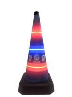 Vente chaude cône de route pliant cône de route solaire lumière 28 pouces cône de route