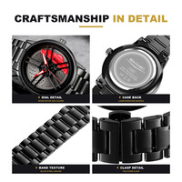 Montre à quartz pour homme SKMEI 1990, bracelet en acier inoxydable, cadran rotatif, résistance à l'eau 3ATM, style sport lumineux