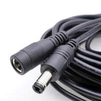 5521 5.5*2.1 2.5mm mâle femelle extension câble d'alimentation cc 12V 24V cuivre CCTV connecteur prise LED Jack caméra 5 10 15 20m PVC