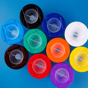 Novità 2024: Accessori per Disegno Artistico, Coppa per Miscelazione e Pulizia Colori, Pennello in Plastica per Pulizia Pigmenti - Product Image 3