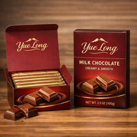 Boîte cadeau personnalisée pour l'emballage de chocolats, desserts et bonbons, avec finition UV et gaufrage