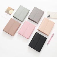 Hongbo New <strong>Best</strong> <strong>Selling</strong> Soft Leather A7 Gold Ring Budget Binder Clutches for Women As Document / Passport <strong>Holder</strong> / <strong>Card</strong> Wallet