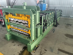 Dịch vụ tốt hình thang sóng ba lớp kim loại tấm lợp cuộn tạo thành máy - Product Image 5