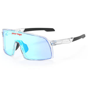 Kacamata Sepeda Fotokromik Putih Laris 2024 Bingkai TR90 Transparan Kacamata Olahraga Sunglasses Oculos Esportivo - Product Image 1