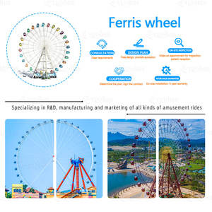 Precio de fábrica Atracción Feria Paseos Parque de atracciones Equipo Turismo Noria gigante para la venta - Product Image 6