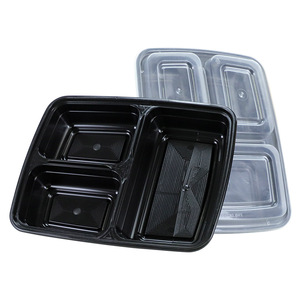 Double-compartment Takeaway <b>Container</b> Food-grade PP Microwaveable <b>Refrigerated</b> Disposable Lunch Box - Product Image 2
