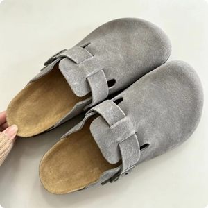 <span class=keywords><strong>Mules</strong></span> classiques en daim TEC pour femmes, en cuir véritable, semelle plate en liège, <span class=keywords><strong>orthopédiques</strong></span>, biomécaniques, antidérapantes et douces - Product Image 1