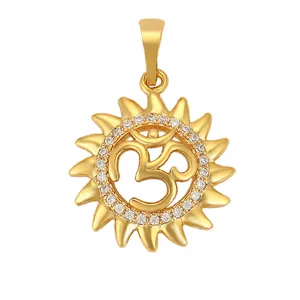 Pendentif musulman xup pour femmes, bijoux en or 24k, personnalisé, en or cz, allah, collection 35286