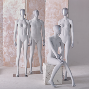 Maniquí de Fibra de Vidrio de Cuerpo Completo para <span class=keywords><strong>Mujer</strong></span>, con Cabeza, para Exhibición de Vestidos, Sombreros y Joyería - Product Image 1