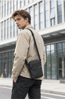 Tas Selempang Panjang Model Barat dengan Kantong Ponsel, Dompet, Desainer, Logo Custom, Warna Hitam, Wanita, Layar Sentuh, Tas Ponsel Kecil dari Kulit PU