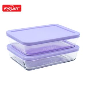 Pyglass bền hộp giữ tươi lâu với nắp PE với niêm phong mạnh mẽ và không gian lưu trữ phong phú cho độ tươi tối ưu - Product Image 1