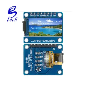 Écran LCD 7P SPI HD 65K ST7735, Module d'affichage TFT 0.96/1.3/1.44/1.77/1.8 pouces, IPS, 80x160, affichage complet